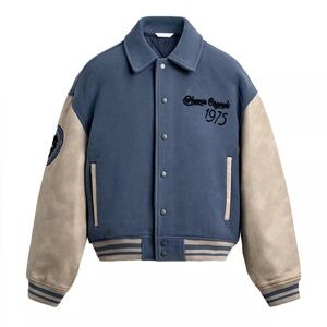ZARA PATCHED QUILTED BOMBER JACKET